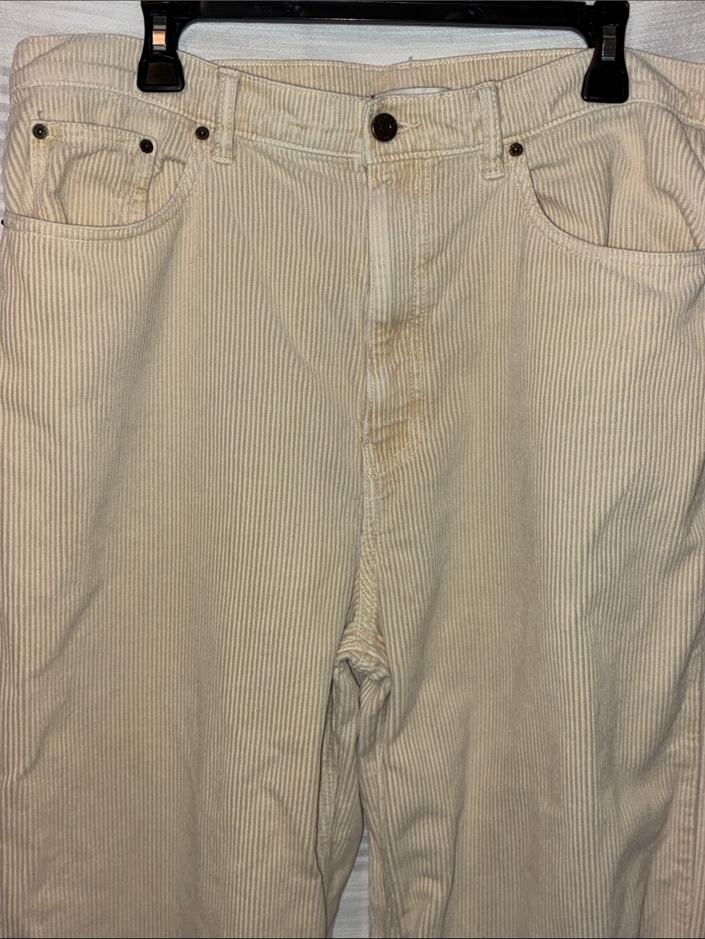 BDG, Women’s High & Wide, Neutral Corduroy Pants, Size 34 (18/20)
